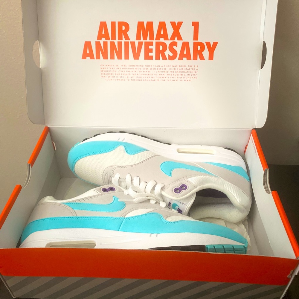 Air Max 1 OG Anniversary Aqua - Picture 5 of 8